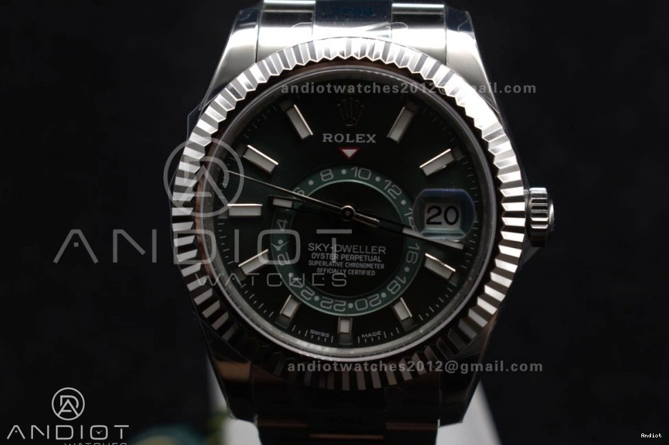 SS Green Sky-Dweller 1:1 ZF Bracelet Dial on SS Best 904L Edition A2824 326934 0216